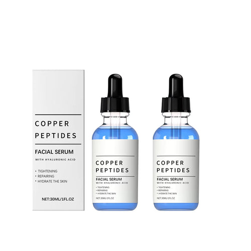 Copper Titanium Essence Hyaluronic Acid Serum for Sensitive Dry Moisturizing Brightening Soothing Face Skin Care Essence